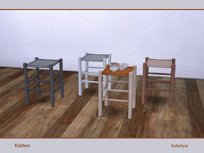 Sims 4 — Kristen. End Table by soloriya — End table. Part of Kristen set. 4 color variations. Category: Surfaces - End