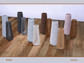 Sims 4 — Kristen. Vases by soloriya — Two vases in one mesh. Part of Kristen set. 6 color variations. Category:
