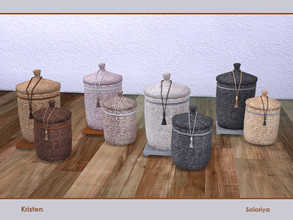Sims 4 — Kristen. Two Big Baskets by soloriya — Two big baskets in one mesh. Part of Kristen set. 4 color variations.