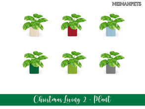 Sims 4 — Christmas Living II - Plant {Mesh Required} by neinahpets — A set of 6 plants.