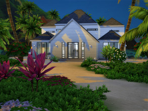 Sims 4 — Modern Laguna by Eglisse2 — A very modern two floor house at the seaside.