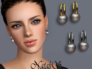 Sims 3 — NataliS TS3 Classic Elegance Pearl Earrings by Natalis — Classic elegance pearl earrings. FT-FA-FE 