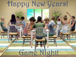 Sims 3 — New Years Party - Game Night! by jessesue2 — Happy New Years! A set for New Years party time. *14 poses *pose