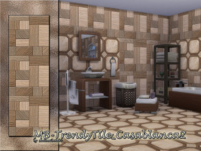 Sims 4 — MB-TrendyTile_Casablanca2 by matomibotaki — MB-TrendyTile_Casablanca2, modern and elegant structural tile wall,