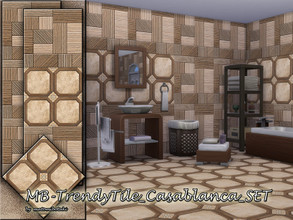 Sims 4 — MB-TrendyTile_Casablanca_SET by matomibotaki — MB-TrendyTile_Casablanca_SET, modern and elegant structural tile