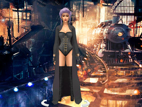 Sims 4 — Steampunk CAS Background 05 by Kirathiel — Steampunk-inspired CAS Background Custom CAS background that replaces