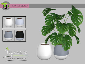 Sims 4 — Haze Flowerpot V2 by NynaeveDesign — Haze Plants - Flowerpot V2 Found Under: Decor - Plants Price: 72 Tiles: 1x1