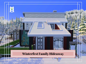 Sims 4 — Winterfest Family Hideaway by auvastern — Live in this home and celebrate winterfest with your family. Location