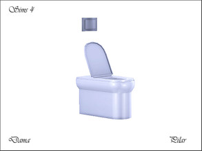 Sims 4 — Dama Toilet by Pilar — Dama Toilet . . 