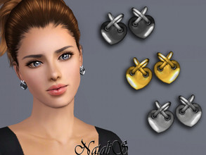 Sims 3 — NataliS TS3 Heart earrings by Natalis — NataliS TS3 Heart earrings. FT-FA-YA