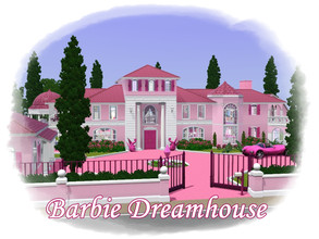 Sims 3 — Barbie Dreamhouse by missyzim — Inspired by the animated series Barbie Life in the Dreamhouse. Includes bedrooms