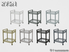 Sims 4 — Sip Sip Hooray Functional Bar Cart - Metal and Glass by RAVASHEEN — Why leave your simmie's house you spent