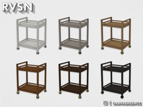 Sims 4 — Sip Sip Hooray Functional Bar Cart - Wood by RAVASHEEN — Why leave your simmie's house you spent hours building