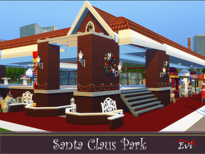 Sims 4 — Santa Claus Park by evi — The most festive Park in town