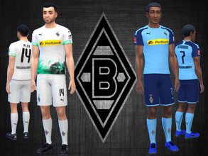 Sims 4 — Borussia Monchengladbach Kit 2019/20 (fitness needed) by RJG811 — Borussia Monchengladbach Kit 2019/20 Jerseys