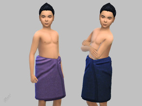 Sims 4 — Boys Towel Collection by pizazz — Towel Collection with 08 colors swatches to choose from. Add a little pizazz