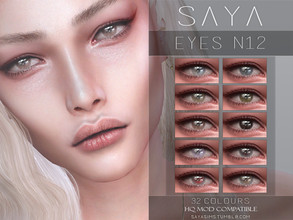 Sims 4 — SayaSims - Eyes N12 by SayaSims — - 32 Colours - Female/Male - All Ages - Custom Thumbnail - HQ mod Compatible -