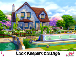 Sims 4 — Lock Keepers Cottage - Nocc by sharon337 — 50 x 50 lot. Value $158,738 It has: 3 Bedrooms, 1 Bathroom, Laundry,