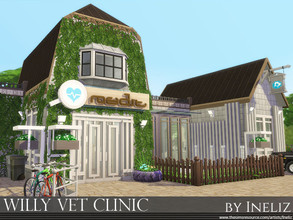 Sims 4 — Willy Vet Clinic by Ineliz — Willy Vet Clinic is a small starter clinic for those who is interested in