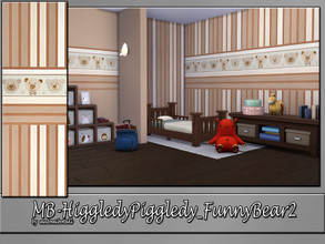 Sims 4 — MB-HiggledyPiggledy_FunnyBear2 by matomibotaki — MB-HiggledyPiggledy_FunnyBear2, lovely wallpaper for the little