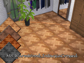Sims 4 — MB-WarmWood_IntarsiaCrossed by matomibotaki — MB-WarmWood_IntarsiaCrossed, elegant and classic crossed wooden