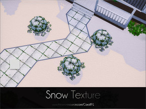 Sims 4 — Snow Texture by Caroll912 — A plain terrain paint imitating snow. Perfect to use when you don't own Seasons EP.