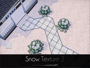 Sims 4 — Snow Texture 2 by Caroll912 — A textured terrain paint imitating snow. Perfect to use when you don't own Seasons