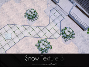 Sims 4 — Snow Texture 3 by Caroll912 — A textured terrain paint imitating snow. Perfect to use when you don't own Seasons