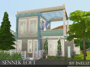 Sims 4 — Sennek Loft by Ineliz — This house is perfect for a small household or a single sim that is passionate about