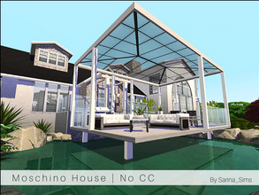 Sims 4 — Moschino House - No CC by Sarina_Sims — A very large and stylish house. Especially suitable for a photographer,