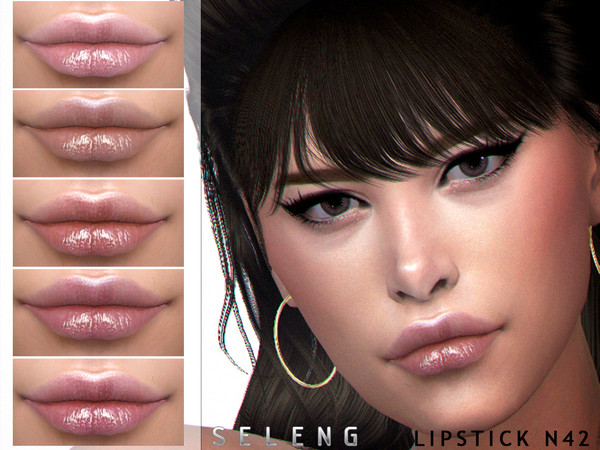 Sims 4 — Lipstick N42 by Seleng — Teen to Elder 15 colours Custom Thumbnail HQ mod compatible The picture was taken with