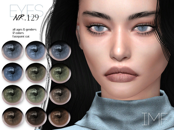 Sims 4 — IMF Eyes N.129 by IzzieMcFire — - Stand alone item with thumbnail - 12 colors - All ages and genders - HQ