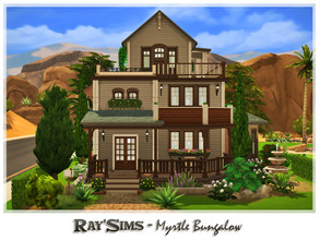 Sims 4 — Myrtle Bungalow by Ray_Sims — This house fully furnished and decorated, without custom content. This house has 2
