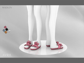 Sims 4 — Madlen Avril Shoes by MJ95 — Cute slippers with fur details. Mesh modifying: Not allowed. Recolouring: Allowed