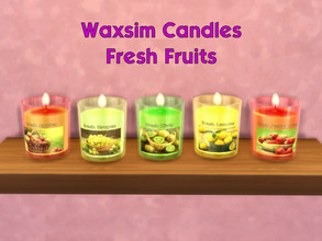 Sims 4 — Waxsim Candles: Fresh Fruits [MESH NEEDED] by LuckiSelki — Brighten-up your home, dorm room, or even your office