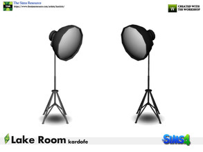 Sims 4 — kardofe_Lake Room_Floor lamp by kardofe — Stand up lamp, focus style, in two different options 