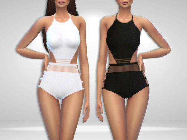 Sims 4 — Tornado Swimsuit/Lingerie by Puresim — Black or white swimsuit/lingerie - teen to elder - swimwear category