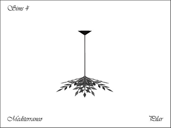 Sims 4 — Glorieta CeilinLight by Pilar — The light of the Mediterranean
