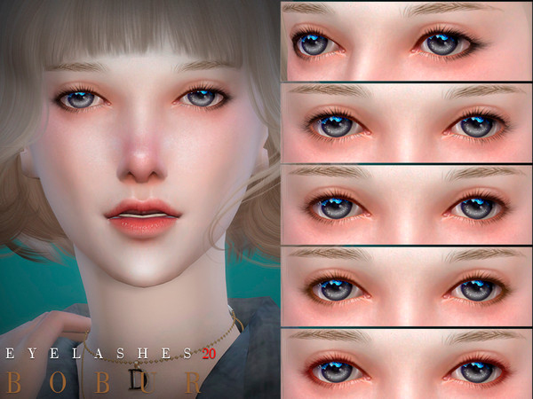 Sims 4 — Bobur Eyelashes 20 by Bobur2 — Eyelashes for female 8 colors HQ I hope you like it