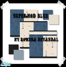 Sims 2 — Supermod Blue by Rowena DeVandal — Originally released at Sim Design Sisters. Bring a sense of retro mod style