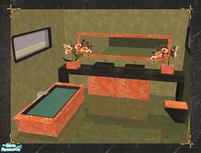 Sims 2 — Reflex Tadao Firenze by Eisbaerbonzo — Extraordinay set for fashion victims. Ok, orange is not a colour. But if