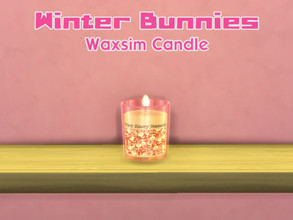 Sims 4 — Winter Bunnies - Waxsim Candle [MESH NEEDED] by LuckiSelki — A special edition Waxsim candle for the season!