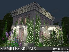 Sims 4 — Camille's Bridals by Ineliz — That very special day needs to be planned out and treated with extra care and