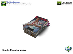 Sims 3 — kardofe_ Studio Zanotta_Journals by kardofe — Stack of magazines