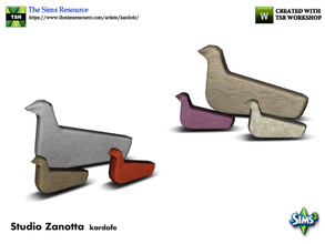 Sims 3 — kardofe_ Studio Zanotta_Pigeons by kardofe — Decorative figure