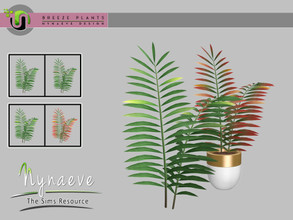 Sims 4 — Breeze Palm Fronds by NynaeveDesign — Breeze Plants - Palm Fronds Found Under: Decor - Plants Price: 71 Tiles:
