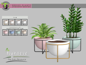 Sims 4 — Breeze Planter with Stand by NynaeveDesign — Breeze Plants - Planter with Stand Found Under: Decor - Plants