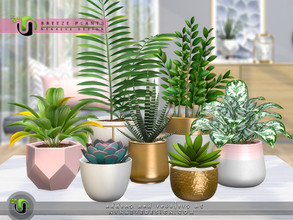 Sims 4 — Breeze Plants by NynaeveDesign — Add life and greenery to any dull corner of your sim's home with these