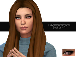 Sims 4 — Eyeliner N 7b by PlayersWonderland — _ HQ _ One Swatch _ Handdrawn