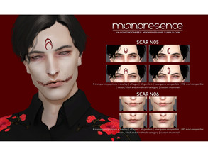 Sims 4 — Scar N05-06 by Moon_Presence — Scar N05-06 - all genders; - all ages; - base game compatible; - HQ mod